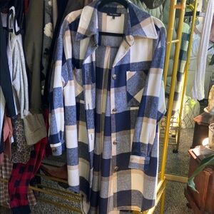 Plaid Longline Coat